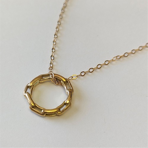 VANTIQUE VINTAGE STYLE GOLD CHAIN NECKLACE