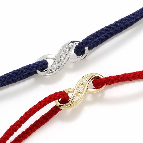 Infinity HOPE Cord Bracelet w/Diamond