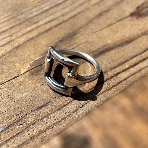 BLANK FRAME CHAIN RING SILVER925