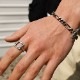 BLANK FRAME CHAIN RING SILVER925