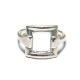 BLANK FRAME CHAIN RING SILVER925