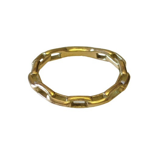 VANTIQUE VINTAGE STYLE GOLD CHAIN RING