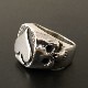 SPADE SKULL RING