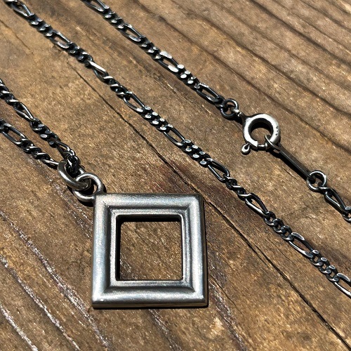 BLANK FRAME NECKLACE SILVER925
