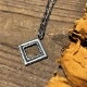BLANK FRAME NECKLACE SILVER925