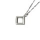 BLANK FRAME NECKLACE SILVER925