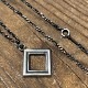 BLANK FRAME NECKLACE SILVER925