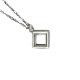 BLANK FRAME NECKLACE SILVER925