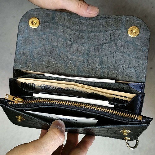 LONG TRUCKER WALLET CROCODILE