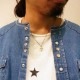 14TH����LIVERTY HEAD & CROSS CZ NECKLACE