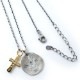 14TH����LIVERTY HEAD & CROSS CZ NECKLACE