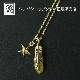 Small Feather Charm - K18Yellow Gold+Small Star Charm - K18Yellow Gold+K18-2ʳ㥹ȥ(0.33)50cm