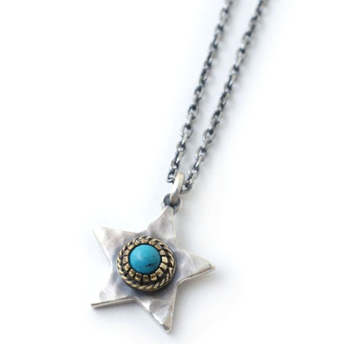 LIMITED EXTRA LARGE TATAKI STAR&SMALL STONE NECKLACE