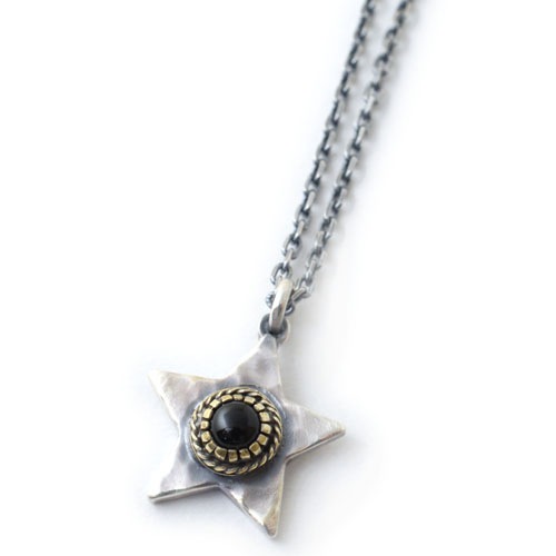 LIMITED EXTRA LARGE TATAKI STAR&SMALL STONE NECKLACE