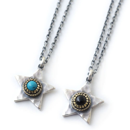 LIMITED EXTRA LARGE TATAKI STAR&SMALL STONE NECKLACE