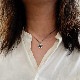 LIMITED EXTRA LARGE TATAKI STAR&SMALL STONE NECKLACE