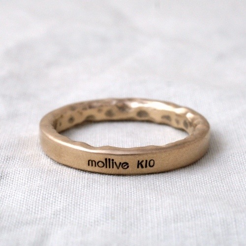 FLAT 10K SLENDER RING