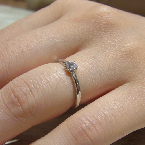 TATAKI ENGAGEMENT RING-PT900