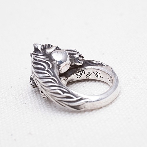 TWOFACE HORSE RING