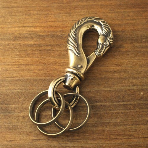 HORSE KEY HOOK L/Brass