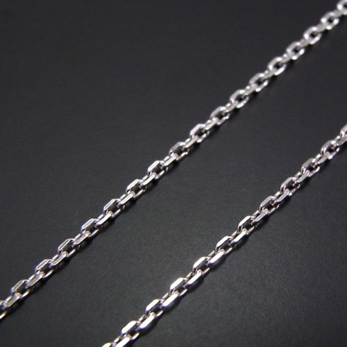 Silver Square Cable Chain 1.6mm