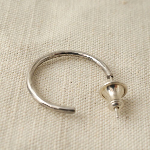 SILVER SIMPLE PIERCE / XL