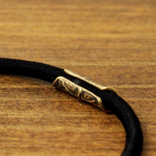 HAIR GOM BRASS BRACELET / BK