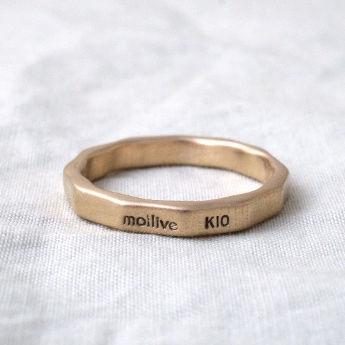 WAVE 10K SLENDER RING