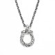 Collaboration Large Horseshoe Carving Necklace