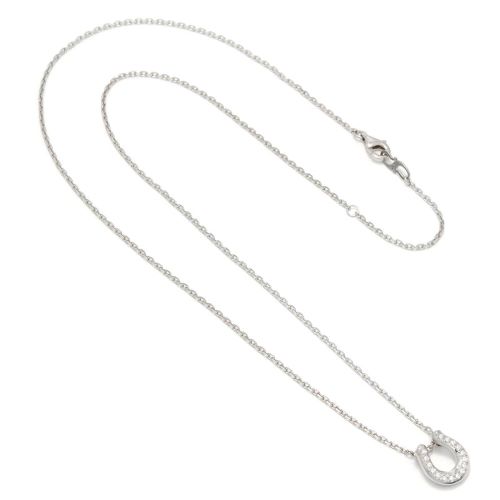 2020 Christmas Ridge Horseshoe Necklace - Silver w/CZ