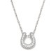 2020 Christmas Ridge Horseshoe Necklace - Silver w/CZ