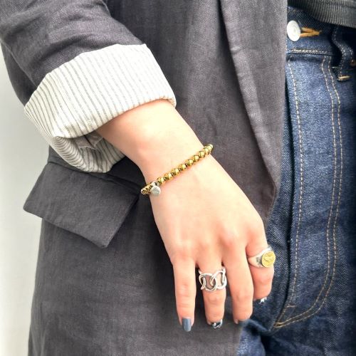 HEMATITE ROUND BEADS BRACELET