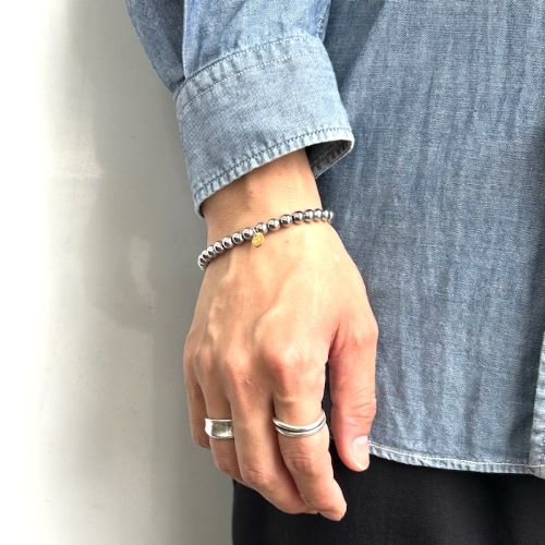 HEMATITE ROUND BEADS BRACELET