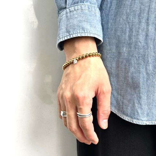 HEMATITE ROUND BEADS BRACELET