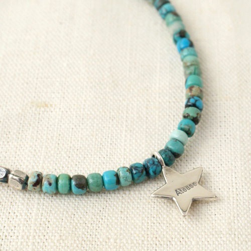 NEW MILITARY STAR TURQUOISE BRACELET
