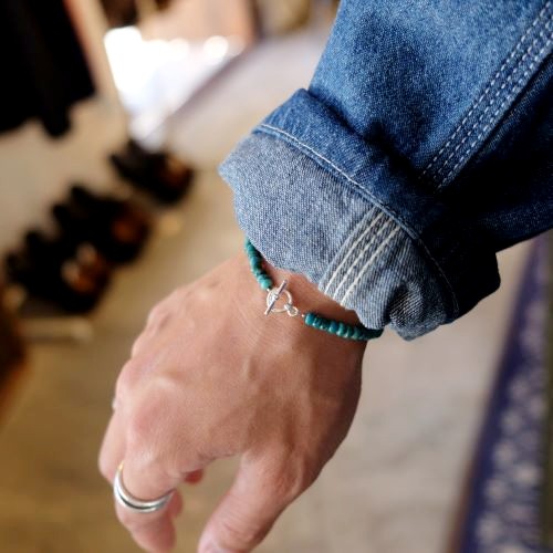 �ǲ��LOVE SONG�˥��Ρ��ޥ���湯�󤵤����ѥ�ǥ� MINI TURQUOISE BEADS BRACELET2