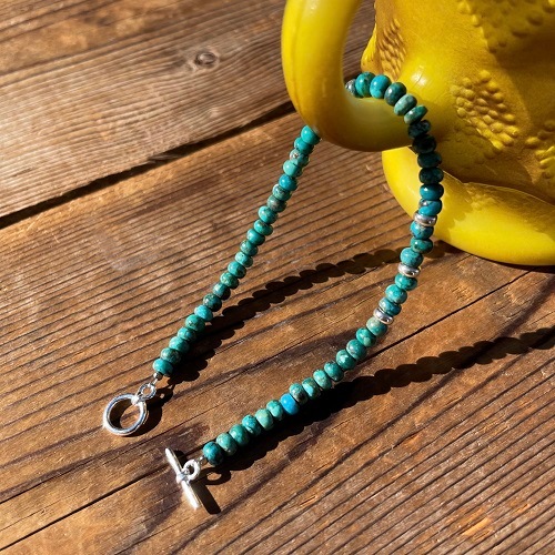 �ǲ��LOVE SONG�˥��Ρ��ޥ���湯�󤵤����ѥ�ǥ� MINI TURQUOISE BEADS BRACELET2