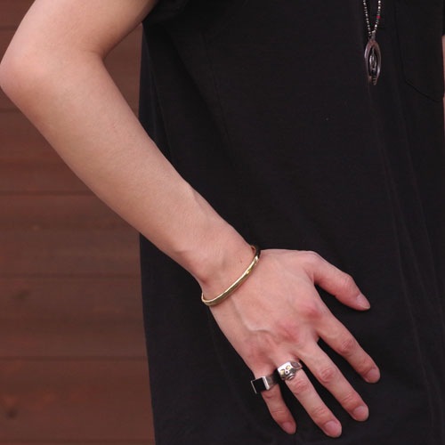 MARU TATAKI SIMPLE BRACELET BRASS