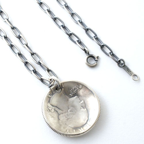 QUARTER DOLLAR COIN NECKLACE