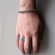 Blue Enameled Ring��SILVER��