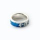 Blue Enameled Ring��SILVER��