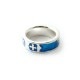 Blue Enameled Ring��SILVER��