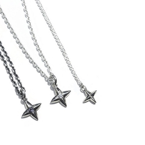 SILVER STAR CROSS NECKLACE 2