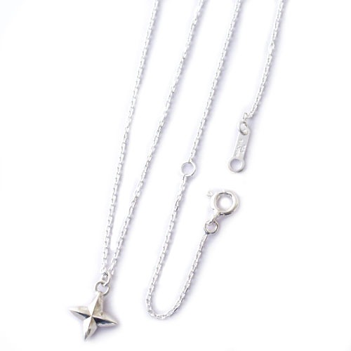SILVER STAR CROSS NECKLACE 2