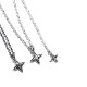 SILVER STAR CROSS NECKLACE 2
