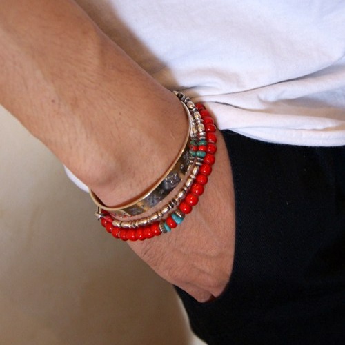 NATIVE BEADS BRACELET  / SV-S��Ʋ�ܸ��줵��Hey! Say! JUMP������͵�Ƥ�������