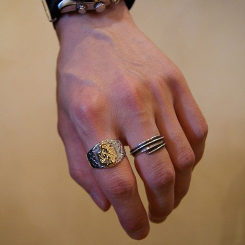 ���Ρ��ޥ��ܹ�ϡ���󡦿�߷ä�Ȥ������ѥ�ǥ롦18K THUNDER BIRD RING