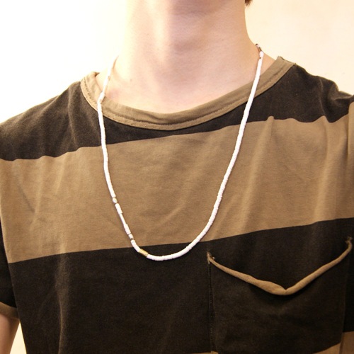 SILVER & SHELL BZ NECKLACE