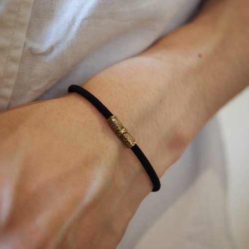 HAIR GOM BRASS BRACELET / BK