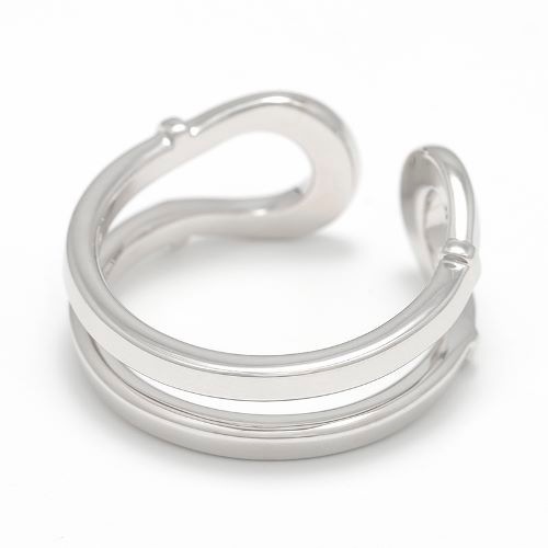 Double Horseshoe Ring - Silver